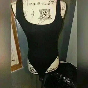 Forever 21 Ladies Black Tank Top Bodysuit Size M